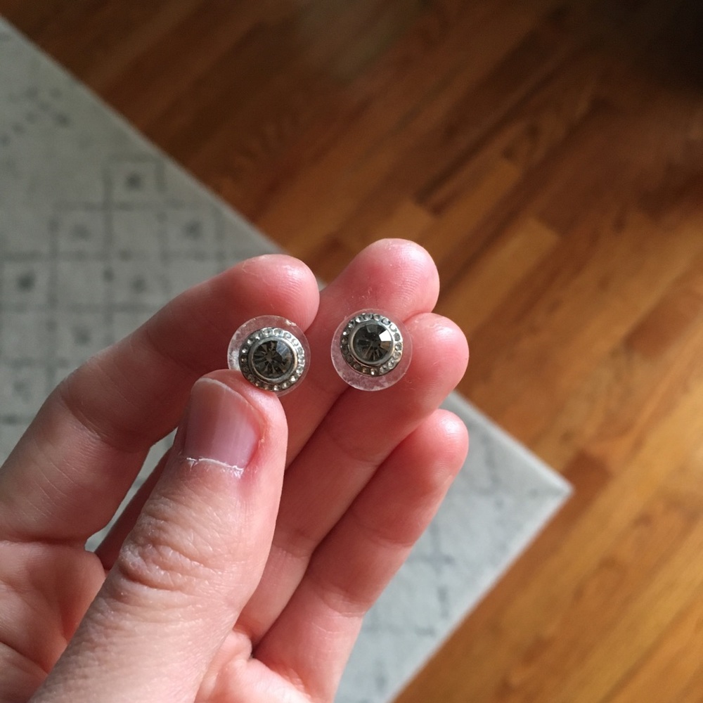 Silver stud earrings from LOFT